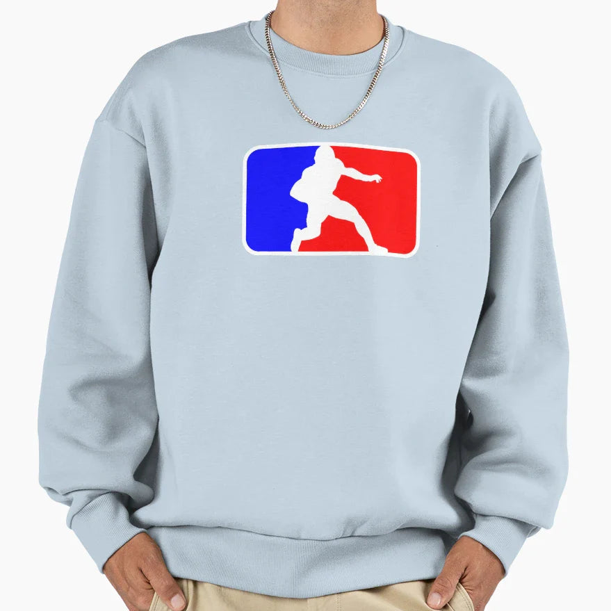 Football Logo Running Back Sweatshirt - Streetwear Style Men Women