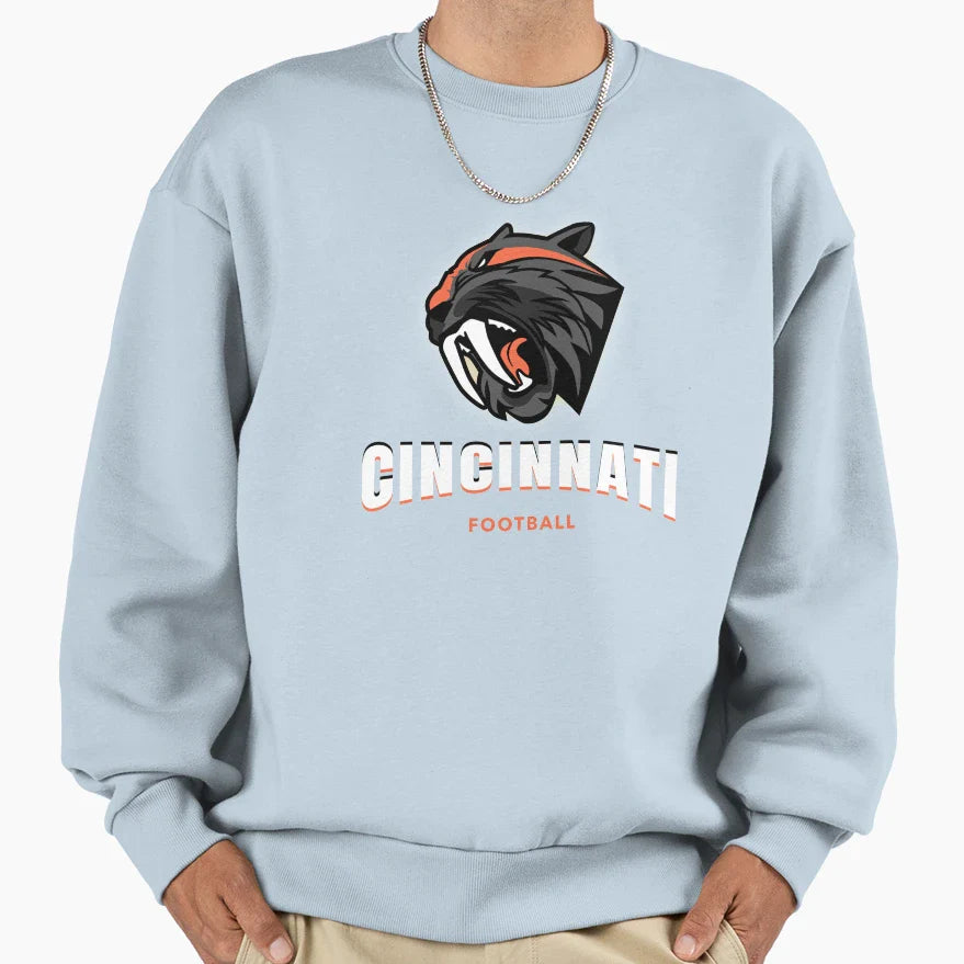 Cincinnati Football Sweatshirt - Aesthetic Graphic Men Women