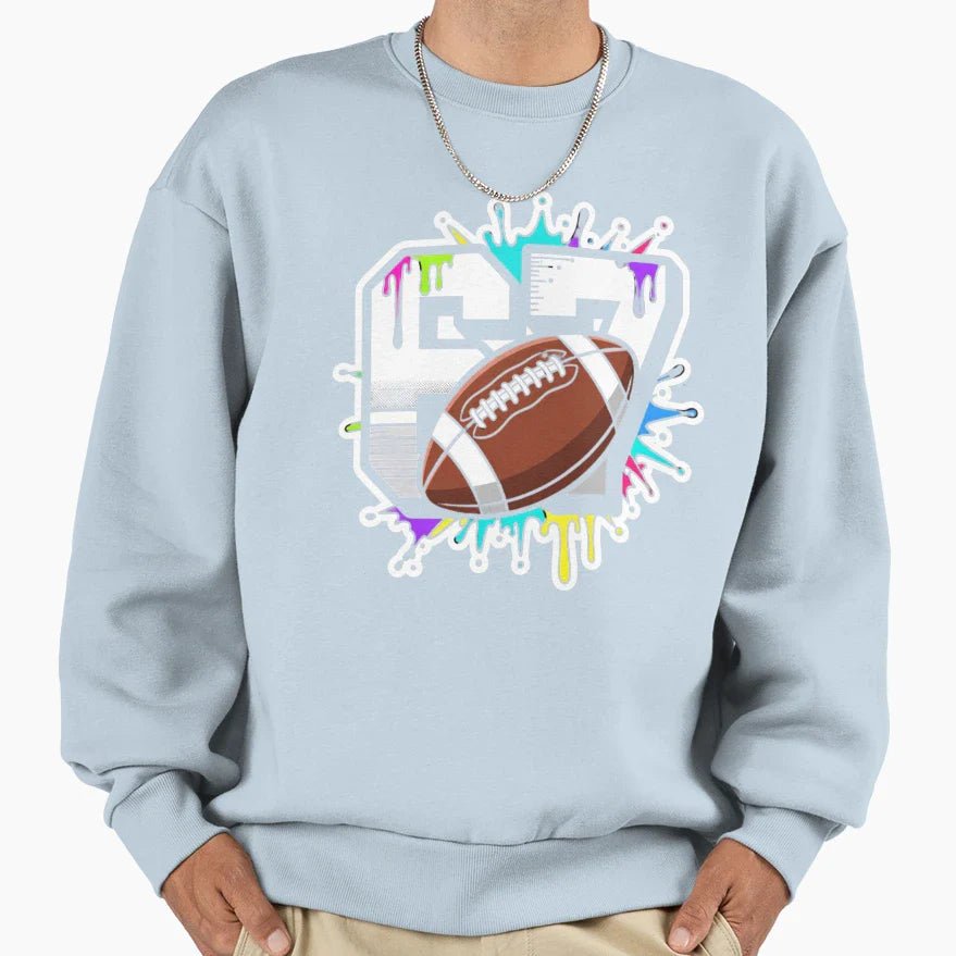 Football 67 Six Seven Meme Funny 6 7 Sweatshirt - Trendy Graphic Unisex