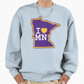 I Love Minnesota Vikings Sweatshirt - Minimalist Print Unisex