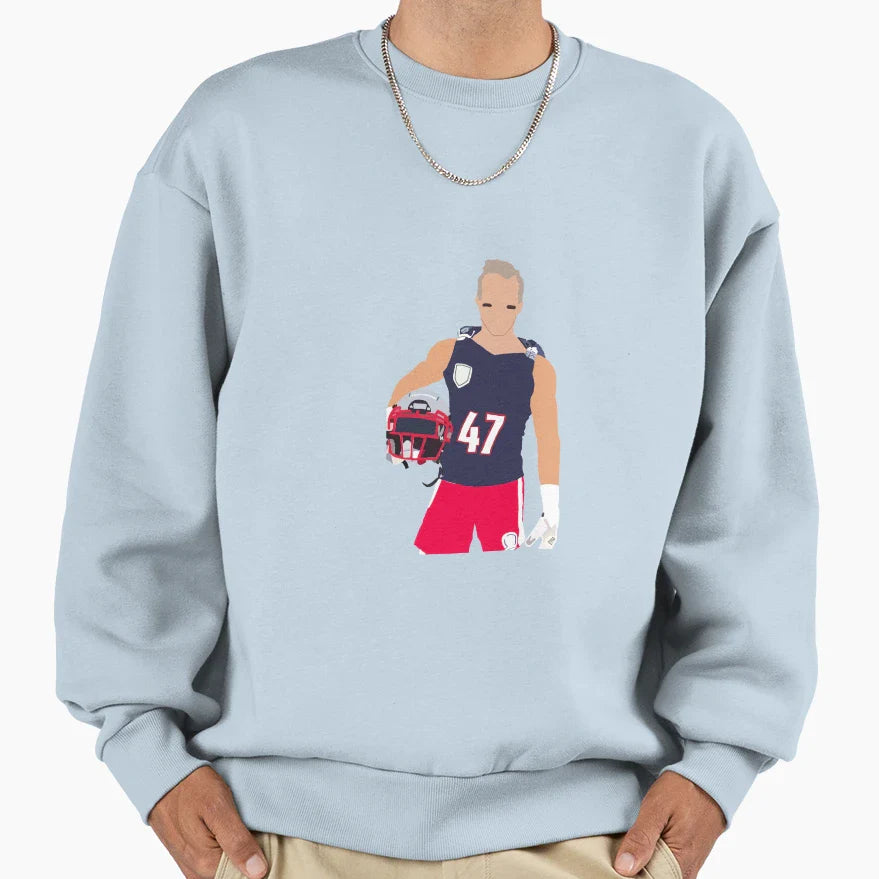 Jj All American Sweatshirt - Minimalist Print Unisex