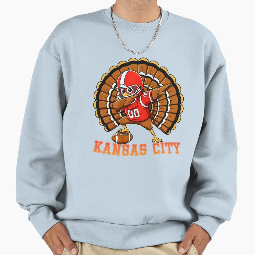 Thanksgiving Kansas City Sweatshirt - Casual Everyday Wear for Adults