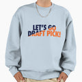 Lets Go Draft Pick Chi Split Sweatshirt - Trendy Graphic Unisex