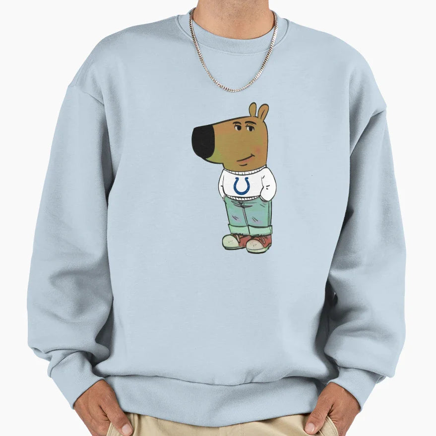 Indianapolis Colts Just Chill Guy Sweatshirt - Minimalist Print for Adults
