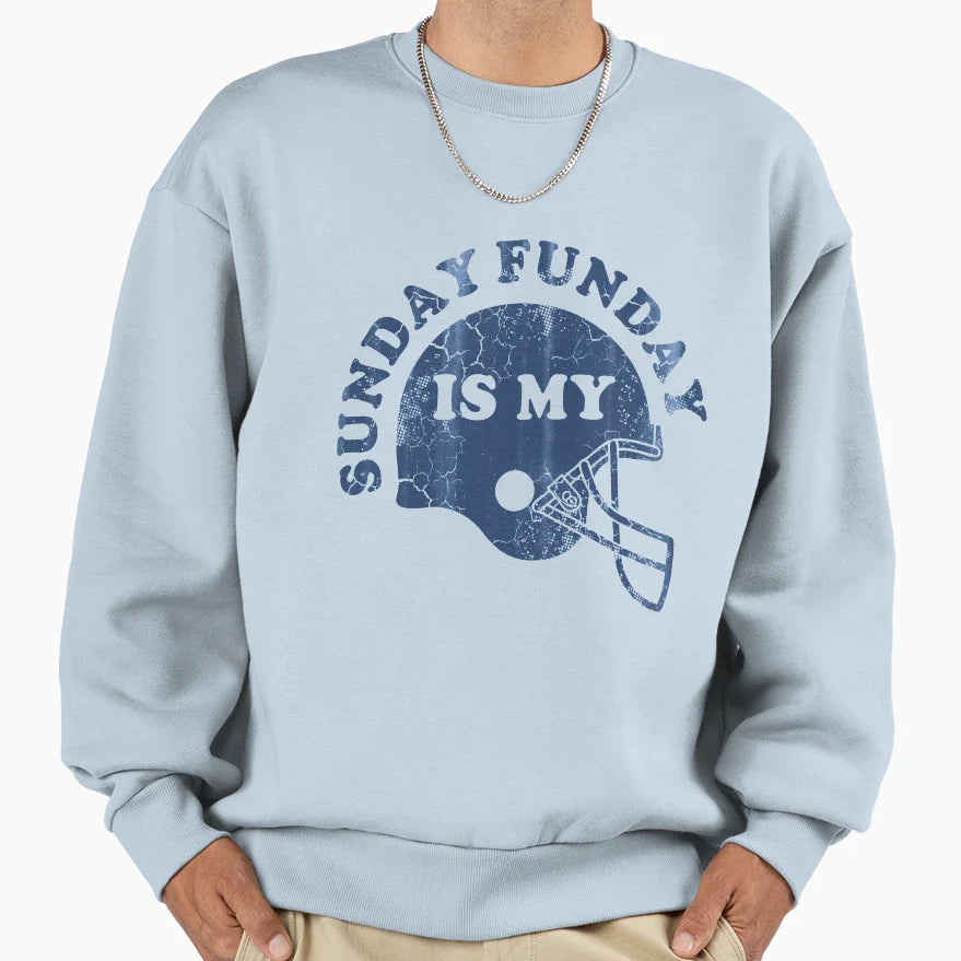 Sunday Is My Funday Football Sweatshirt - Streetwear Style Men Women