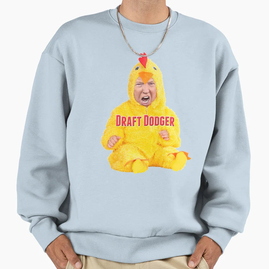 Trump Draft Dodger Sweatshirt - Streetwear Style for Adults