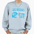 Sunday Funday Football Helmet Sweatshirt - Custom Art Print Men Women