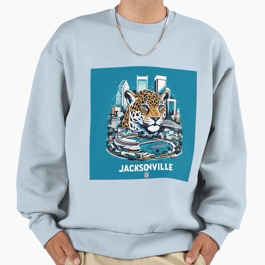 Jacksonville Jaguars Artwork Sweatshirt - Streetwear Style Men Women