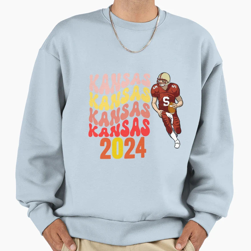 Kc Touchdown Sweatshirt - Custom Art Print Men Women