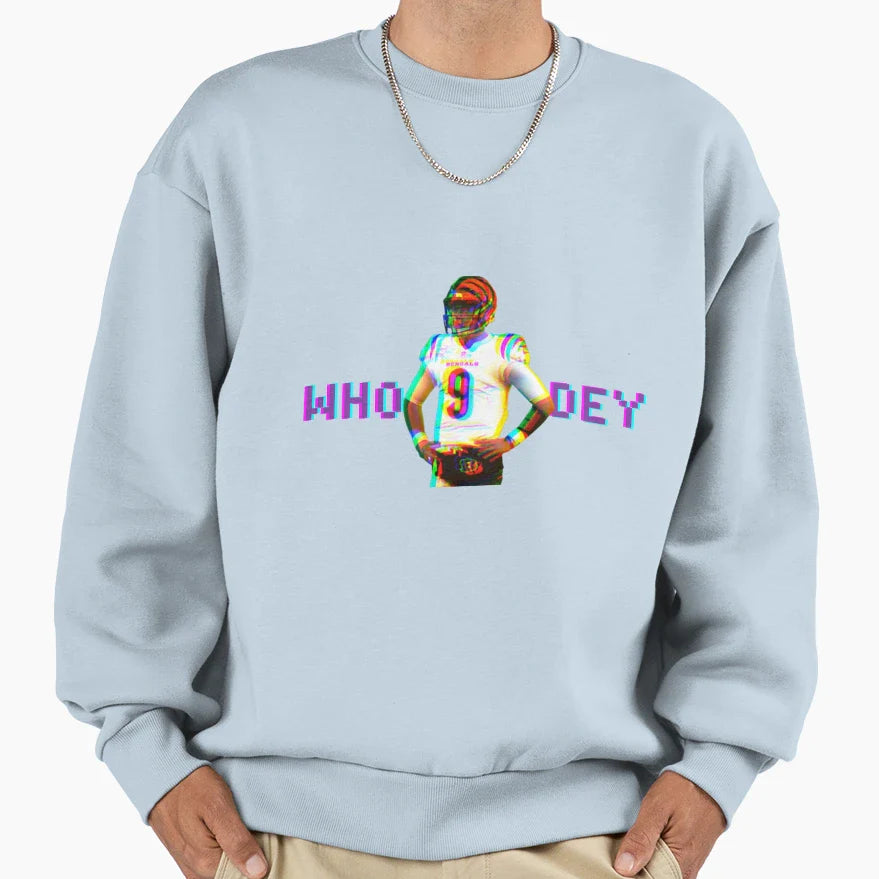 Who Dey Sweatshirt - Graphic Print Unisex