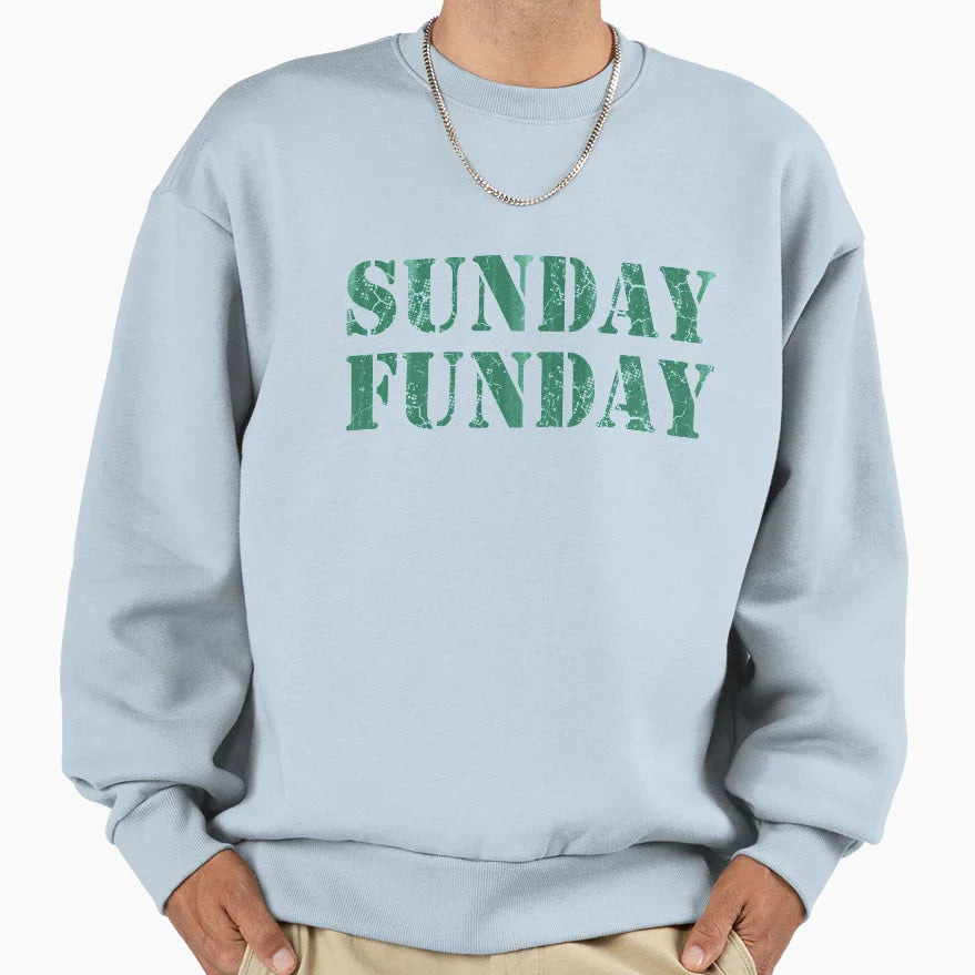 Sunday Funday Football Sweatshirt - Casual Everyday Wear Unisex