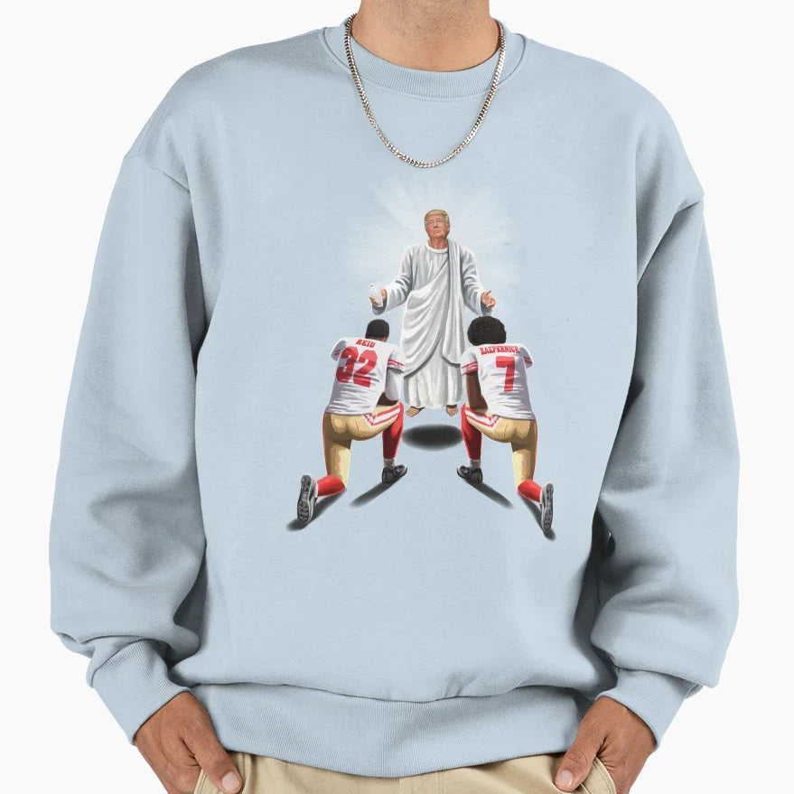 You Will Stand Me Im God Sweatshirt - Fun Novelty Design for Adults