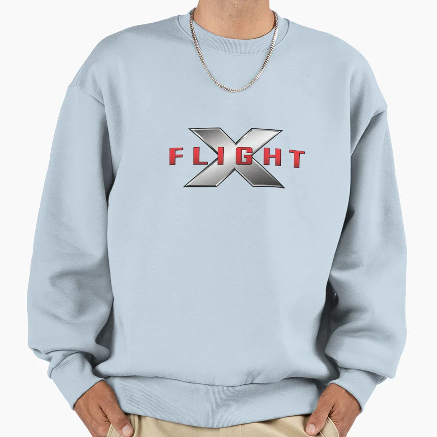 X Flight Sweatshirt - Minimalist Print Men Women