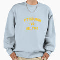Pittsburgh Vs All Yinz Sweatshirt - Graphic Print Unisex