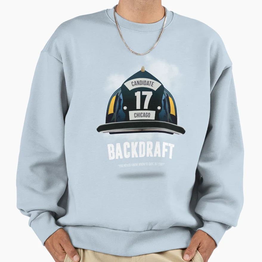 Backdraft Alternative Movie Sweatshirt - Trendy Graphic for Adults