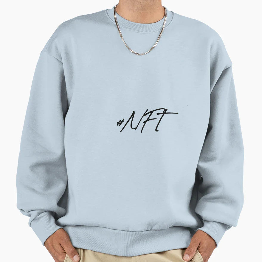 Hashtag Nft Sweatshirt - Custom Art Print Unisex