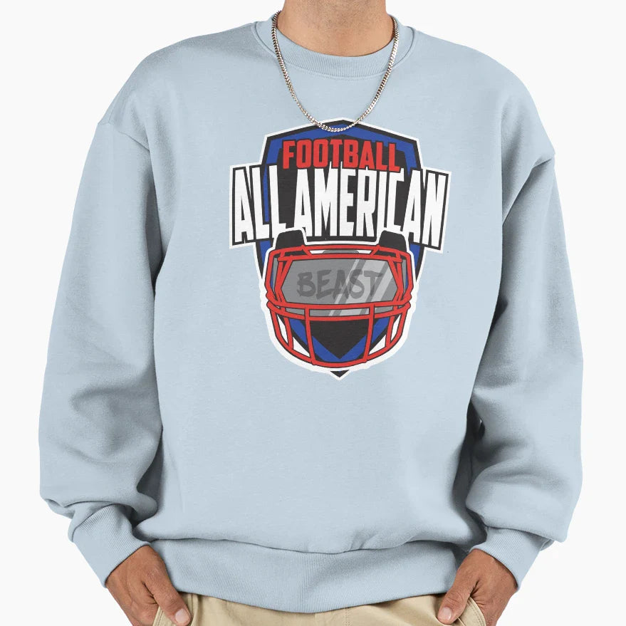 All American Football Sweatshirt - Streetwear Style for Adults