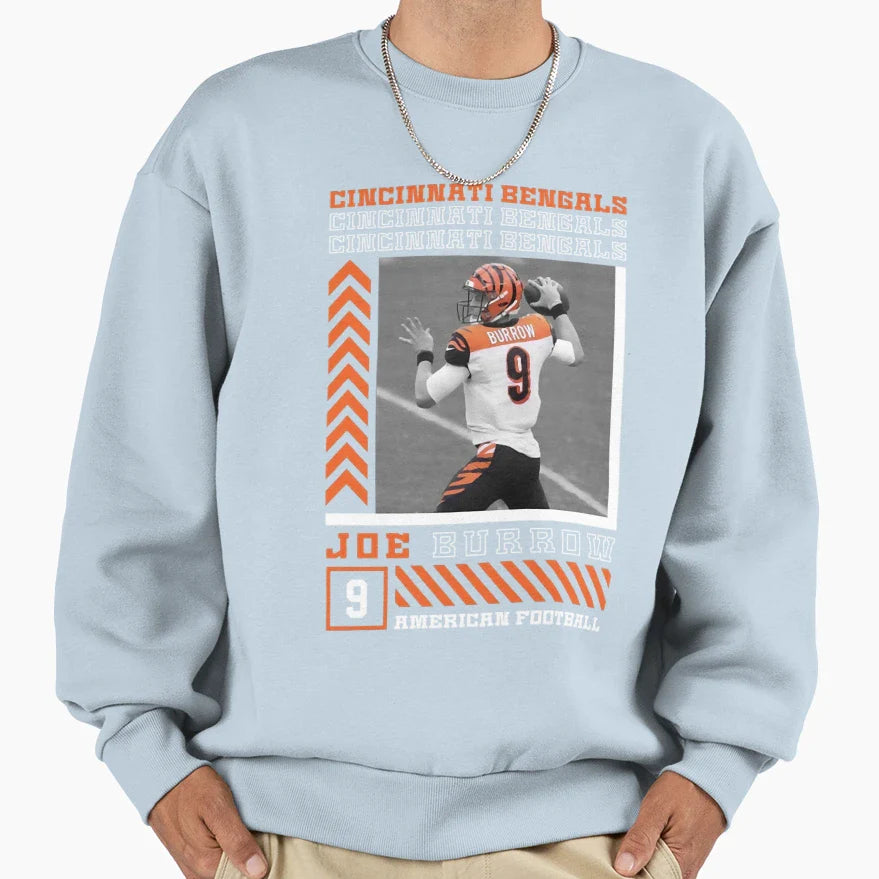 Player Sports Quarterback 14 Wide Sweatshirt - Custom Art Print for Adults