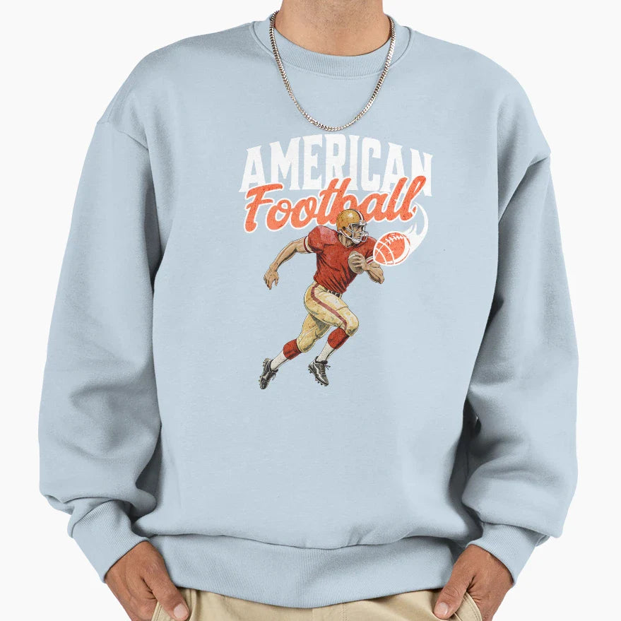 American Football Sweatshirt - Minimalist Print Unisex