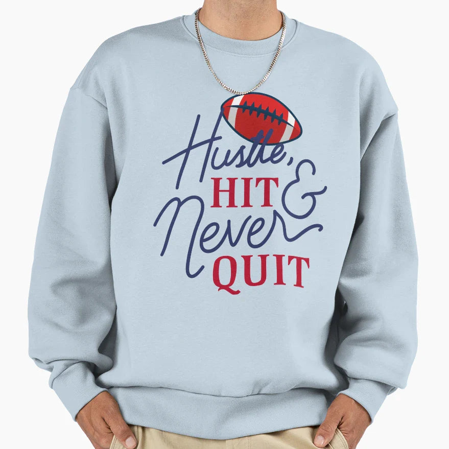 American Football Quotes Sweatshirt - Unique Graphic Unisex