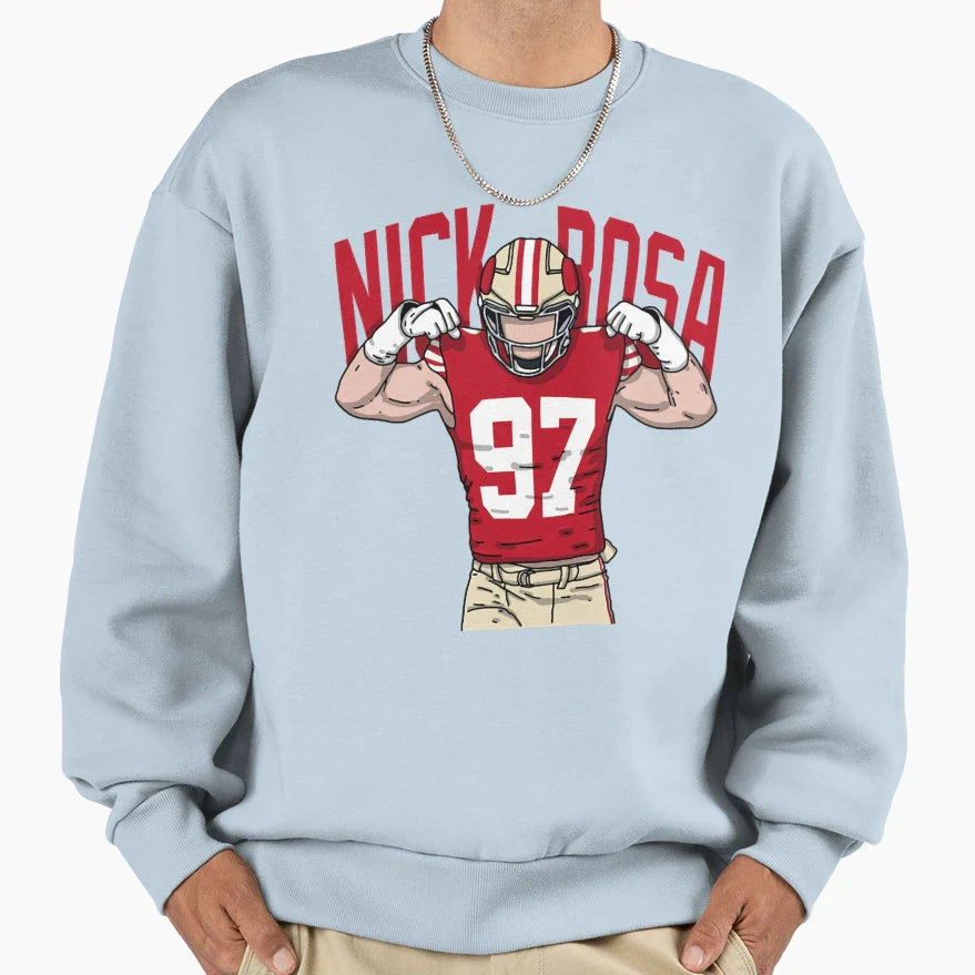 Championship Defensive End Sweatshirt - Minimalist Print for Adults