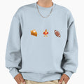 Thanksgiving Pie Turkey And Nfl Sweatshirt - Streetwear Style Unisex