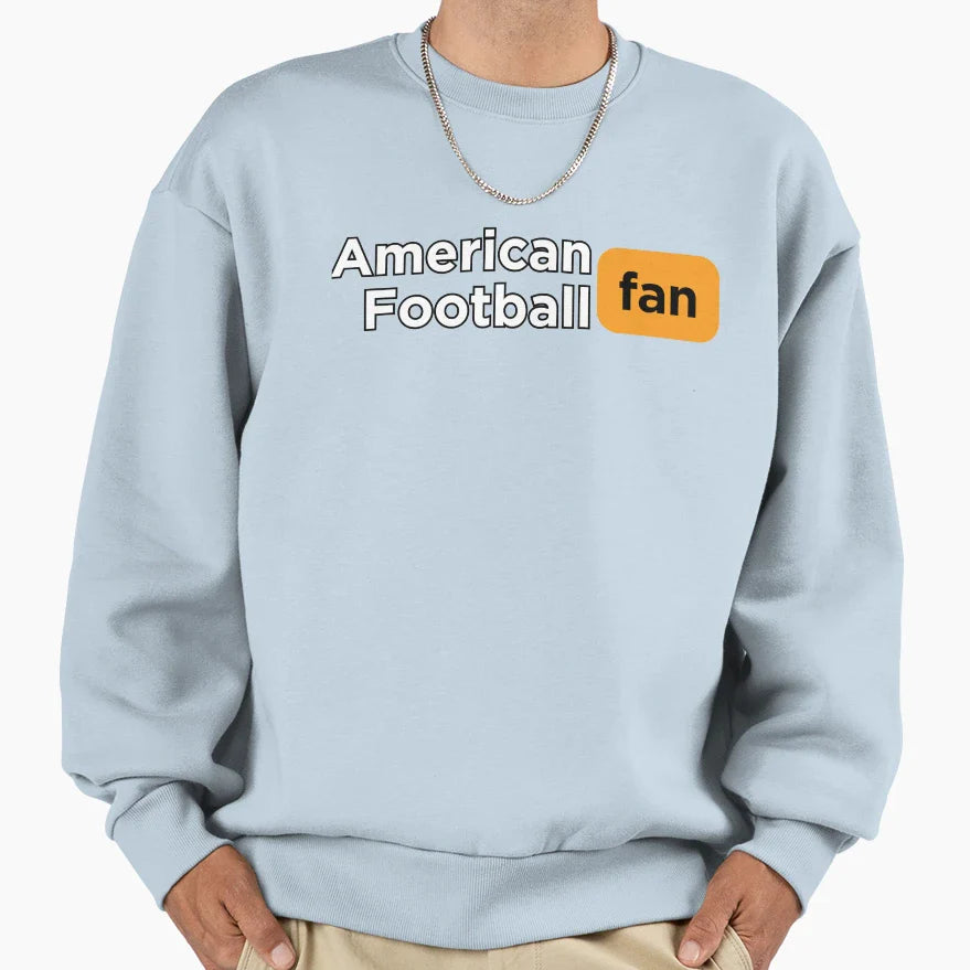 Sports Fan American Football Sweatshirt - Custom Art Print for Adults