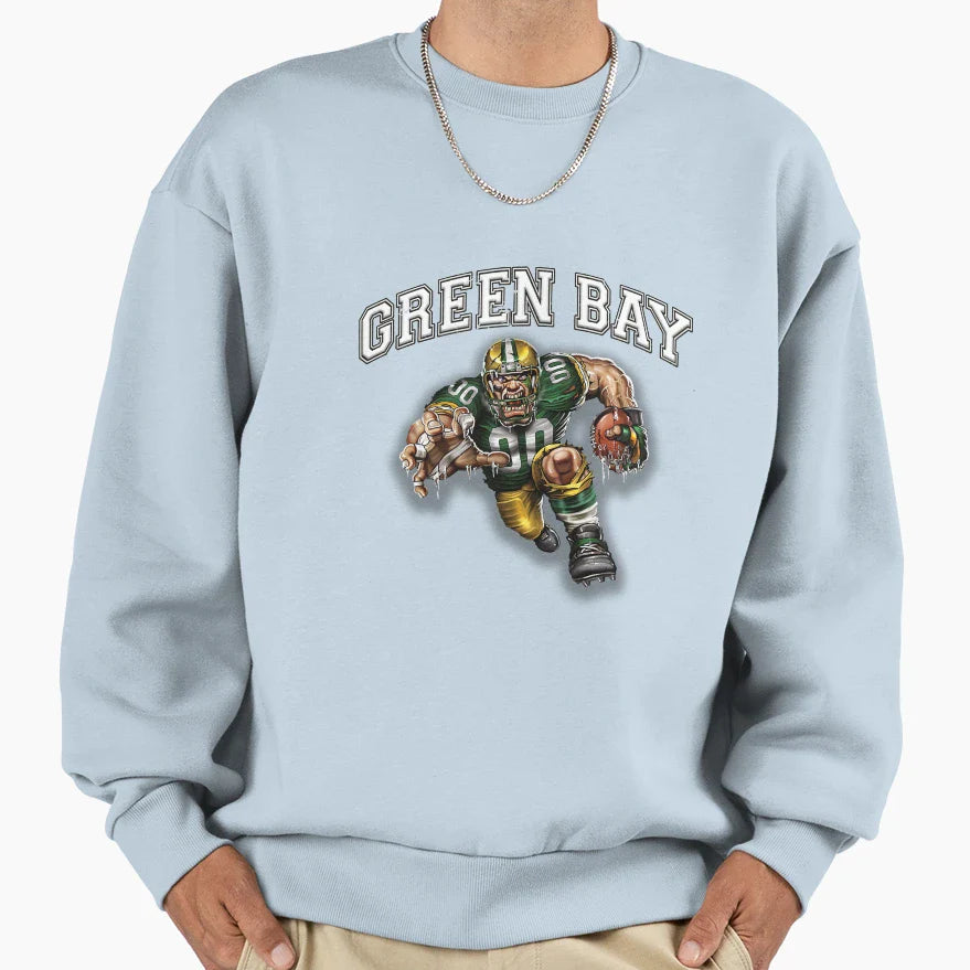Green Bay Football Sweatshirt - Streetwear Style Unisex
