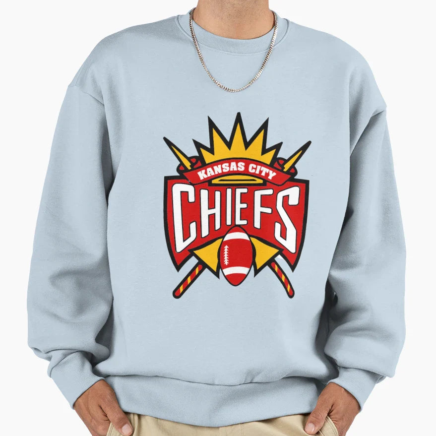 Chiefs Logo Sweatshirt - Aesthetic Graphic for Adults