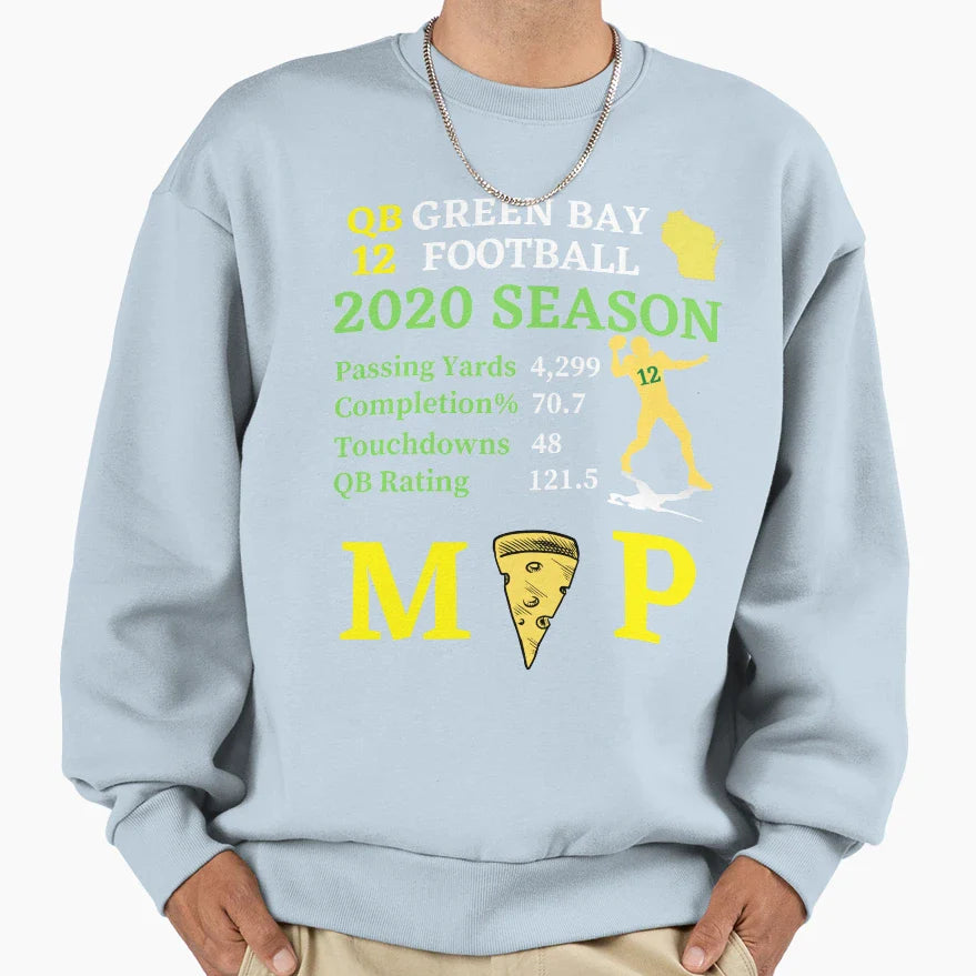 Qb Green Bay Football Sweatshirt - Minimalist Print Men Women