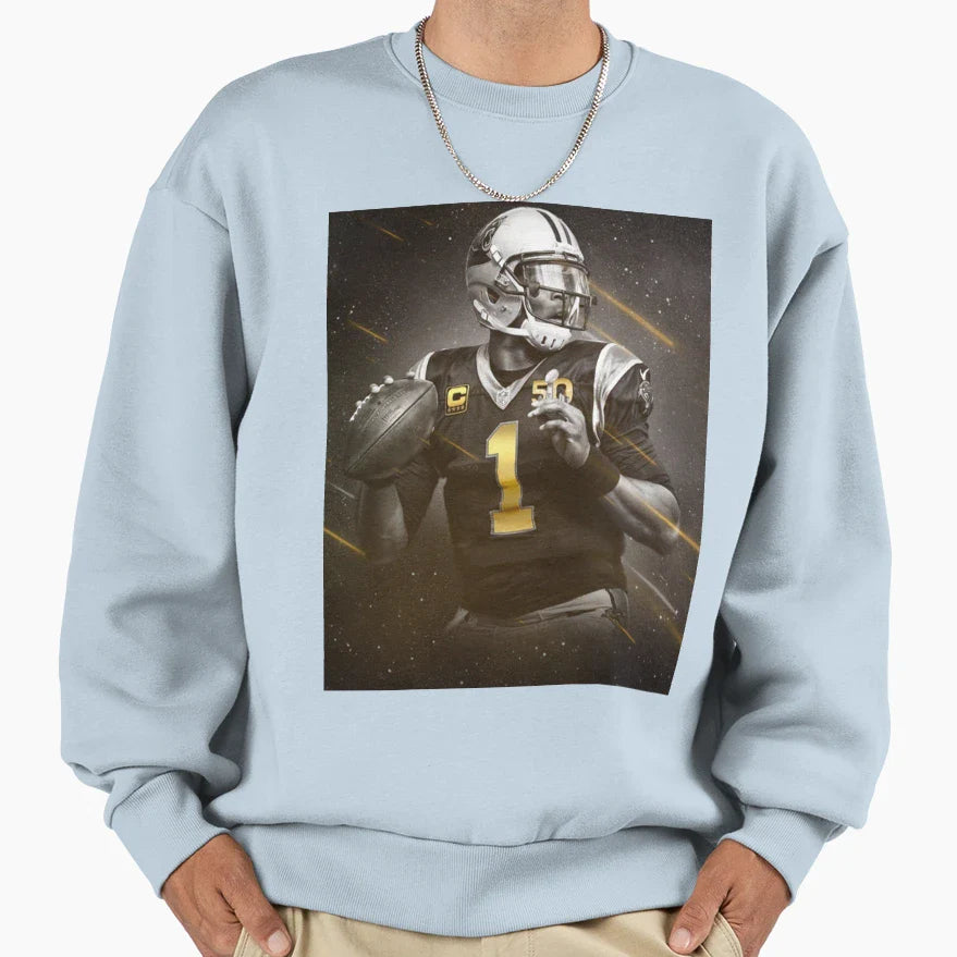 Cam Newton Sweatshirt - Unique Graphic for Adults