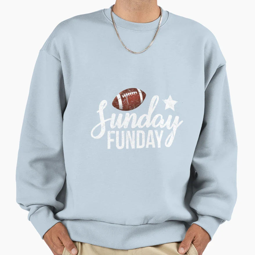 Sunday Football Funday Season Sweatshirt - Graphic Print Men Women