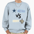 Cowboys Vs Saints Sweatshirt - Graphic Print Unisex