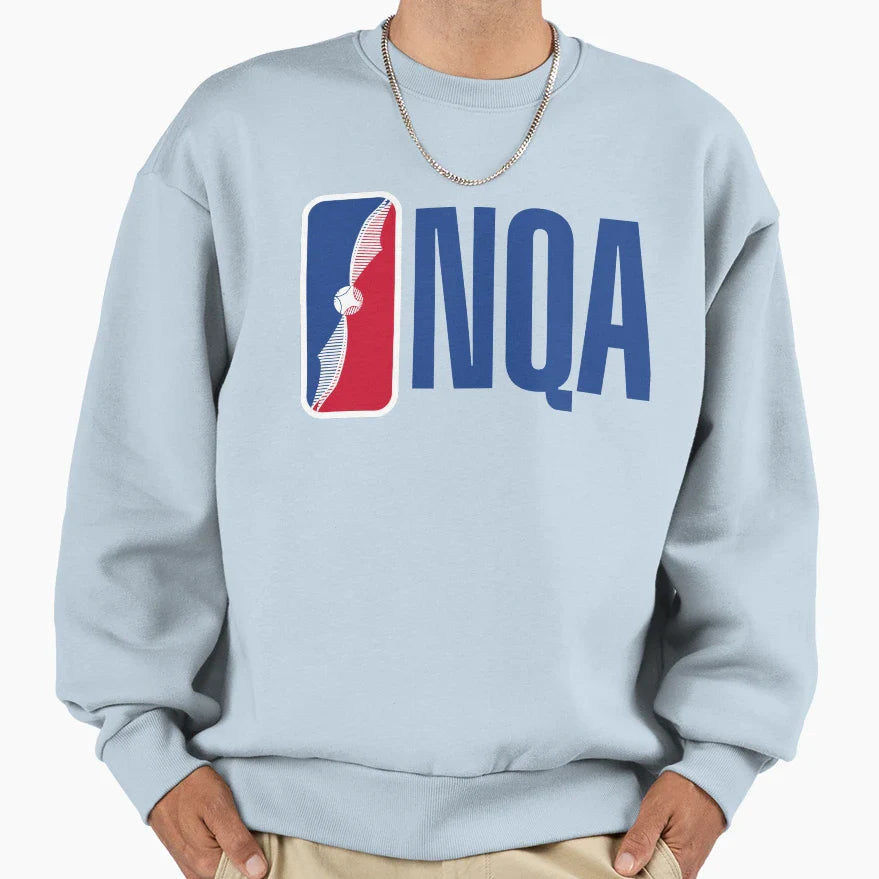 Nqa National Quidditch Association Sweatshirt - Trendy Graphic Unisex