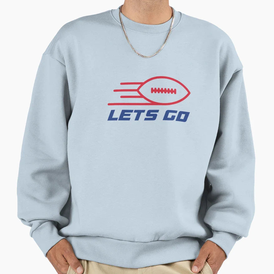 Lets Go B Sweatshirt - Custom Art Print Men Women