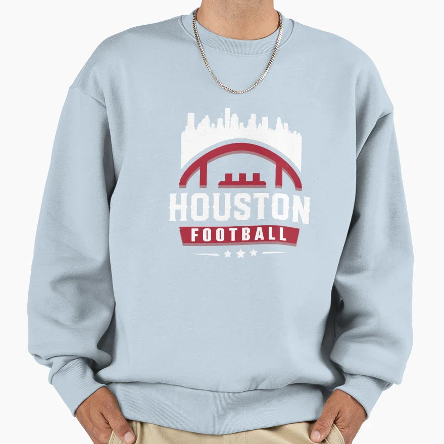 Houston Football Stars City Sweatshirt - Streetwear Style for Adults