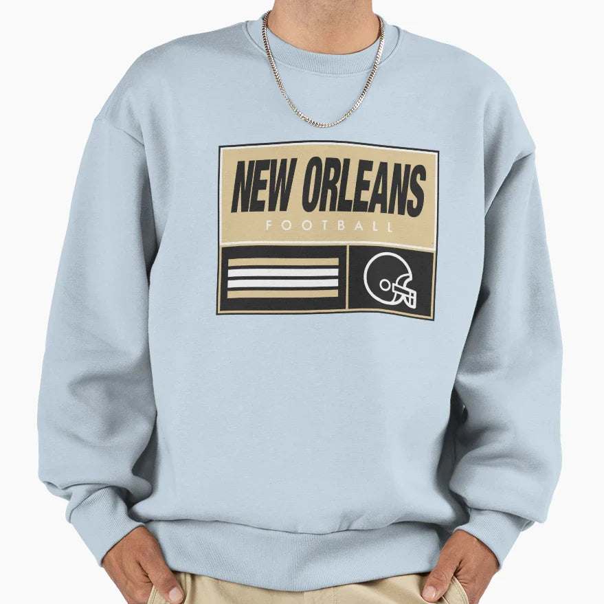 New Orleans Football Sweatshirt - Aesthetic Graphic for Adults