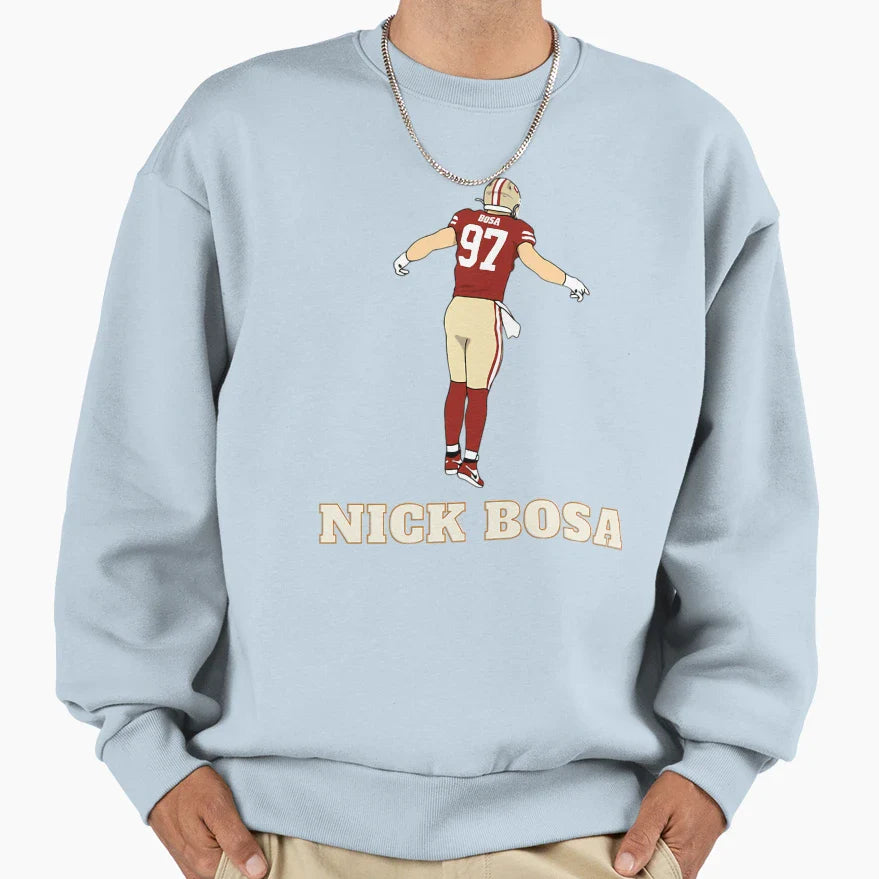 End Defensive Touchdown Player 97 Sweatshirt - Custom Art Print Men Women