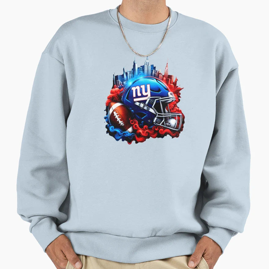 Ny Football Sweatshirt - Custom Art Print Unisex