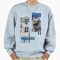Touchdown Linebacker Player 11 Defensive Sweatshirt - Graphic Print Unisex