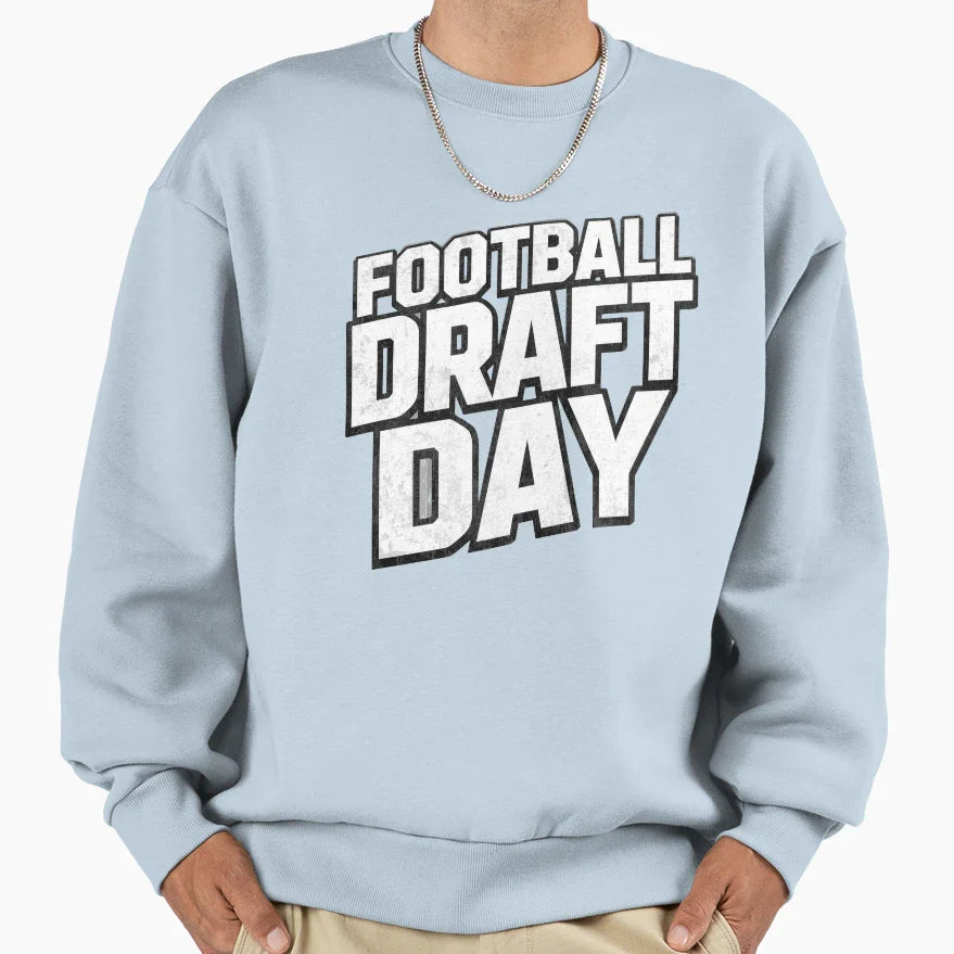 Football Draft Day 3 Sweatshirt - Trendy Graphic Unisex