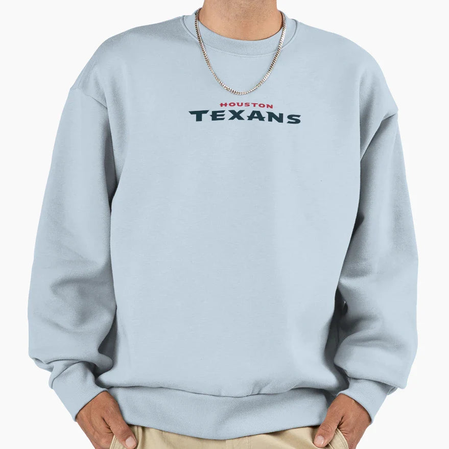 Texans Wordmark Sweatshirt - Fun Novelty Design for Adults