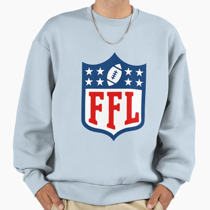 Fantasy Football Logo Ffl League Sweatshirt - Aesthetic Graphic for Adults