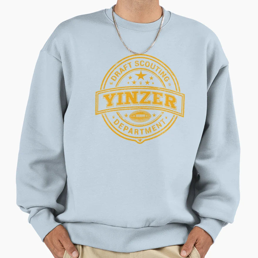Yinzer Scouting Department Football Sweatshirt - Trendy Graphic Unisex
