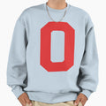 Number 0 Red Zero Sports Number 0 Sweatshirt - Trendy Graphic Men Women