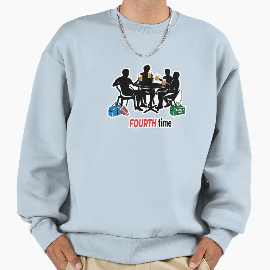Fourth Time Rugby Sweatshirt - Trendy Graphic Men Women