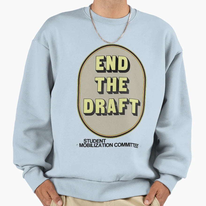 Anti Vietnam War End Draft Original Sweatshirt - Trendy Graphic Unisex