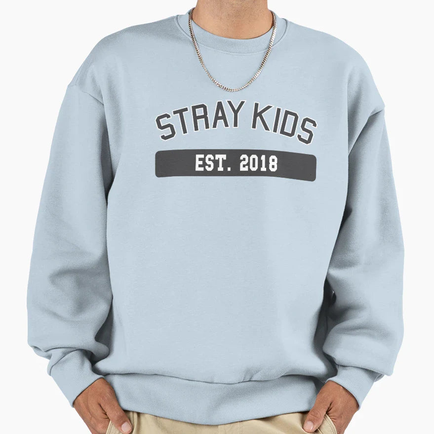 Kpop College Stray Kpop Kpop Sweatshirt - Casual Everyday Wear for Adults