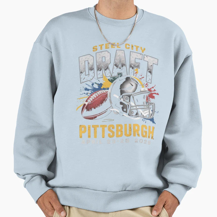 Pittsburgh Draft 2026 Sweatshirt - Casual Everyday Wear Unisex