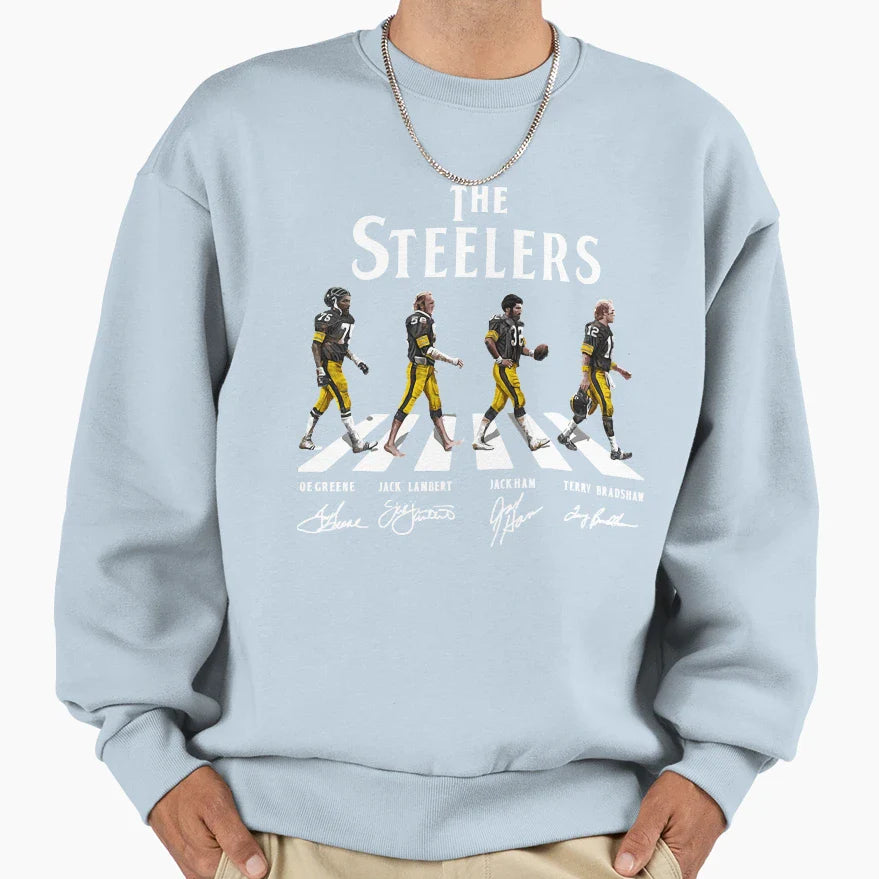 Steelers Abbey Road Sweatshirt - Trendy Graphic Men Women